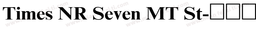 Times NR Seven MT St字体转换